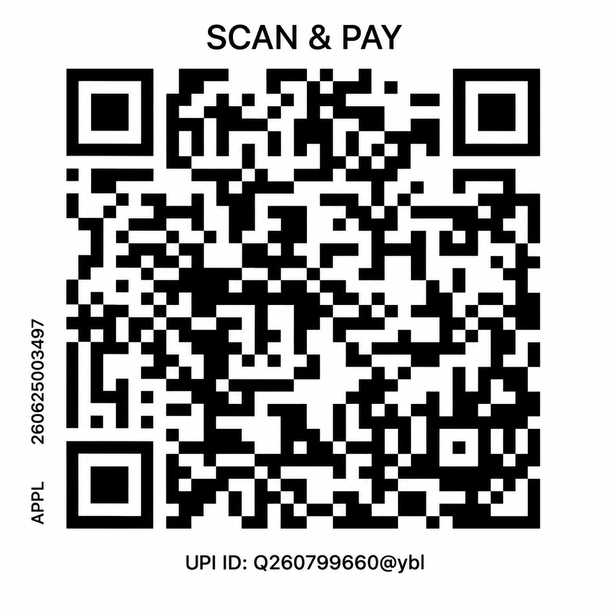 Scan with any UPI app
